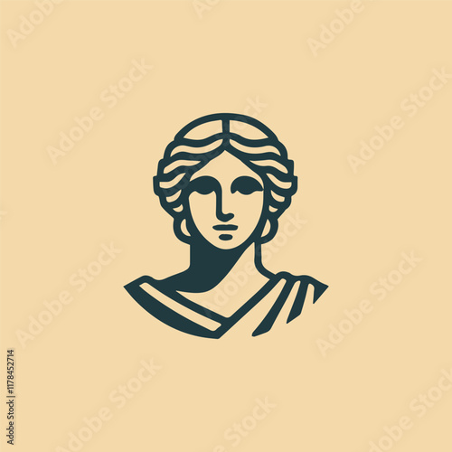 Iconic classic goddess logo