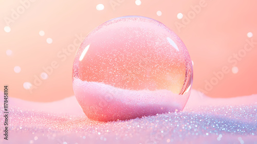 Crystal world in dreamy snow