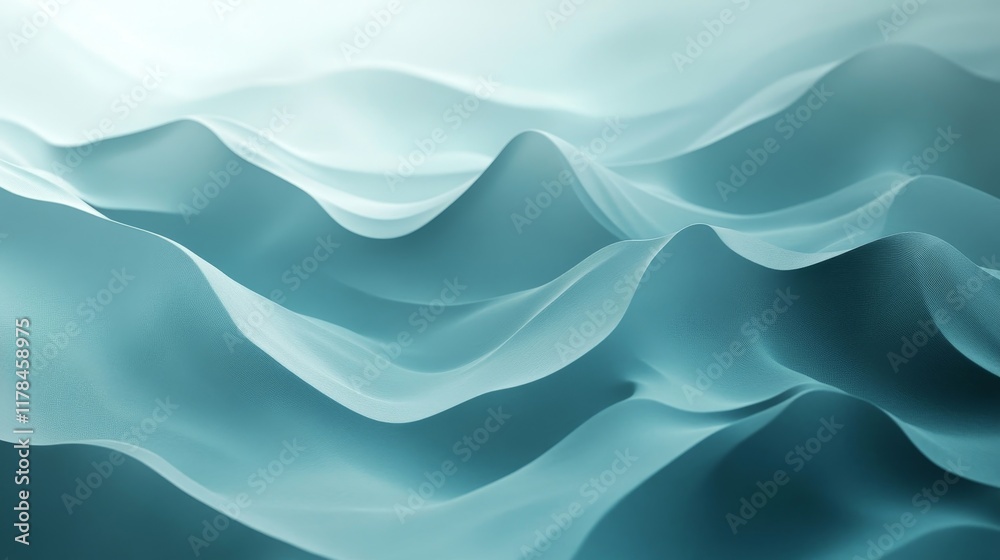Obraz premium Noisy teal gray gradient background, color flow texture, album cover, modern aesthetic, Generative AI