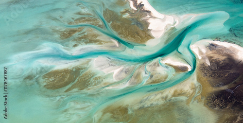Aerial photography of Shark Bay, Western Australia, Australia