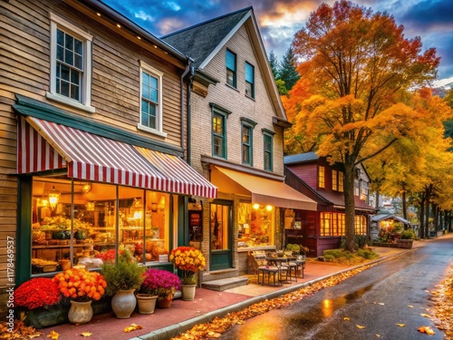 Cozy Fall Day in Woodstock, Vermont - Small Shop & Restaurant