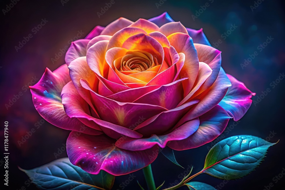 Delicate Pink Rose, Soft Lighting, Generative AI Photography Delicate Pink Rose, Soft Lighting, Generative AI Photography
