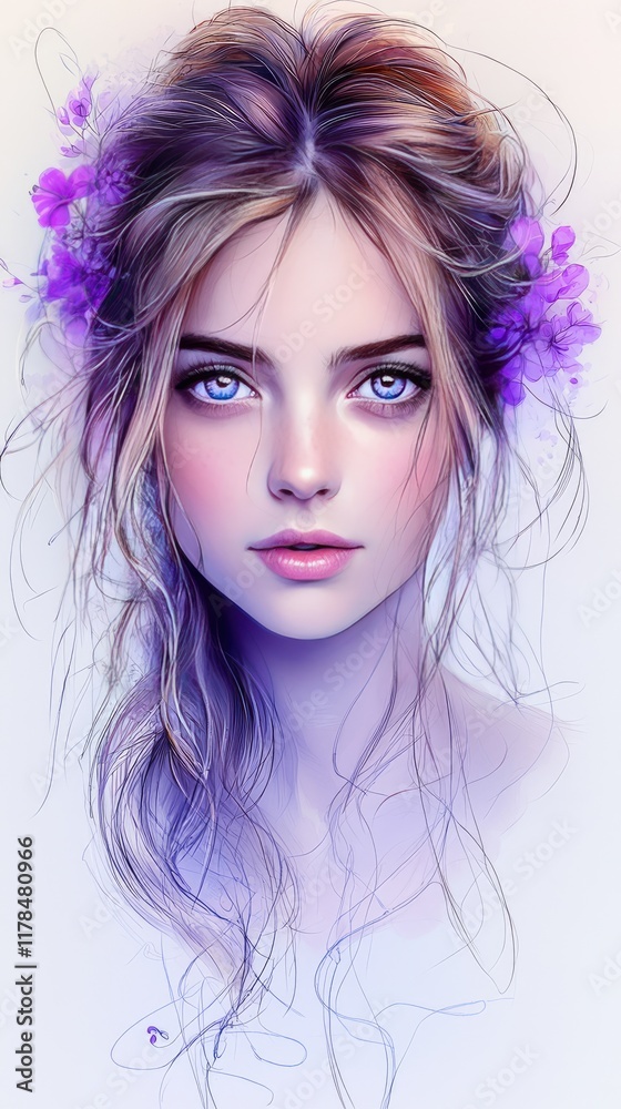 Fototapeta premium Enchanted Lady Portrait