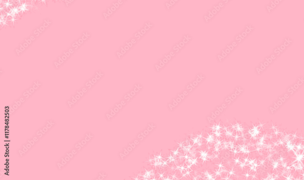 A soft pink background sprinkled with delicate white stars, creating a dreamy, celestial atmosphere. A soft pink background sprinkled with delicate white stars, creating a dreamy, celestial atmosphere.