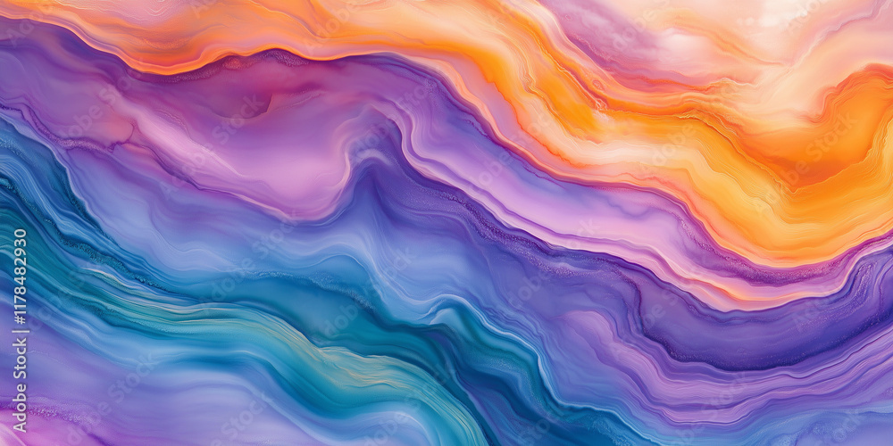 Obraz premium Desert Relaxing fluid imagery for promoting