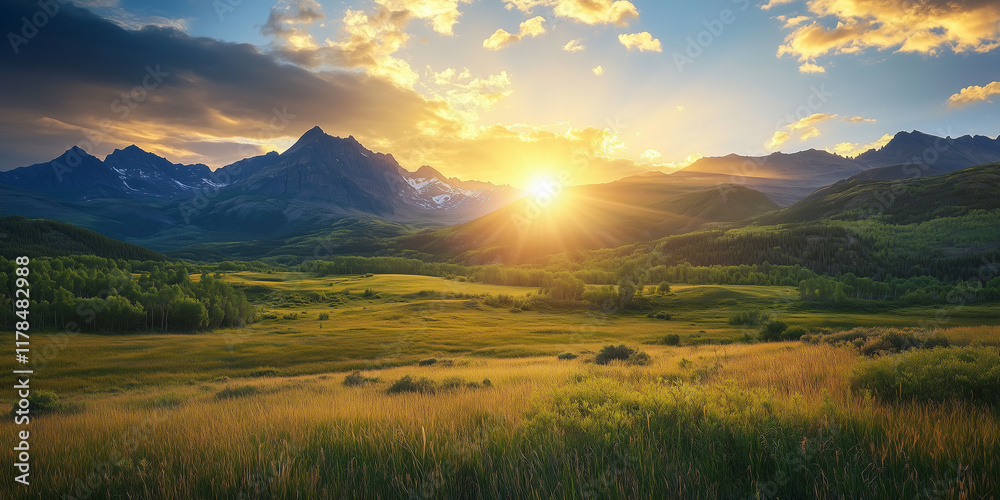 Obraz premium Mountains Relaxing fluid imagery for promoting