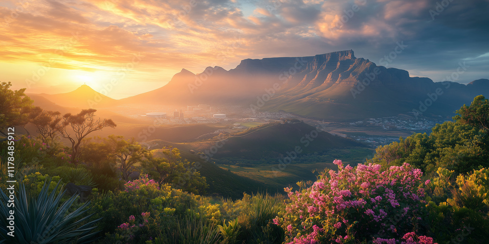 Obraz premium Cape Town South Africa Soothing and Calming Visuals