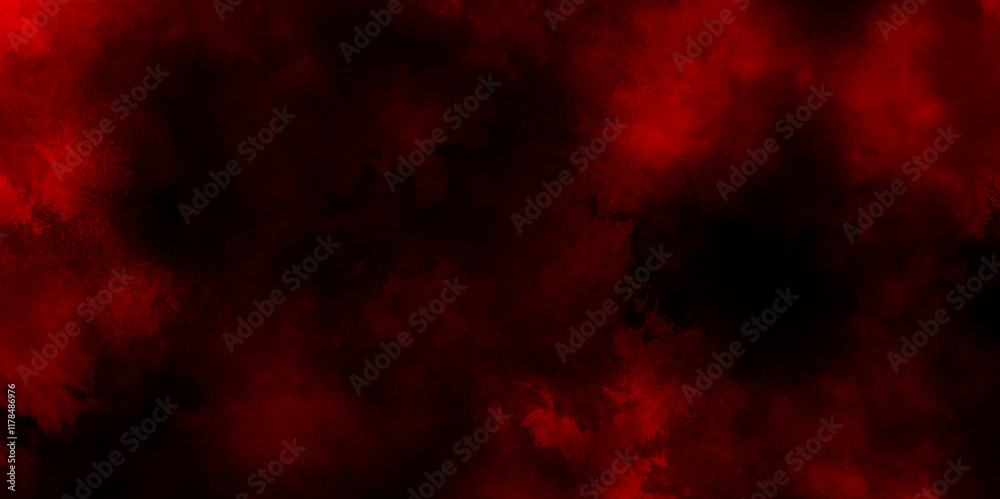 Liquid smoke rising mist or smog brush effect grunge texture, Abstract grainy and grunge Smoke Like Clouds, red and black smoke texture with clouds, grunge Red steam on a black background.