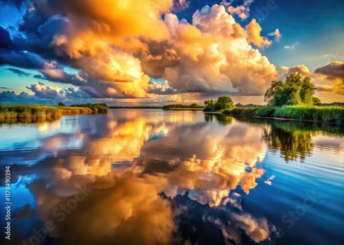 Wallpaper Mural Dramatic Cloudscape Over Water - Macro Landscape Photography Torontodigital.ca