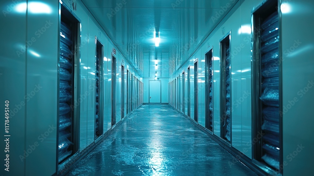 Fototapeta premium Temperature-controlled refrigerated storage cold 