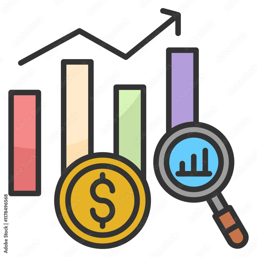 Data Analytics Icon Element For Design Data Analytics Icon Element For Design