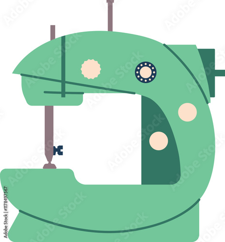 Sewing machine appliance vector illustration