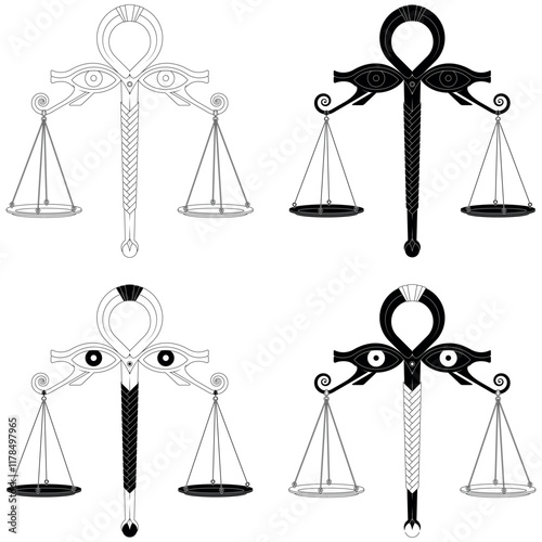 Egyptian Scales of the Judgement of Osiris