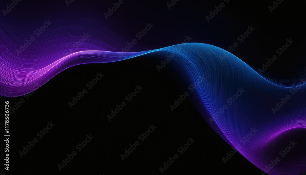 Fototapeta premium Abstract background with pink and purple flowing lines design 9