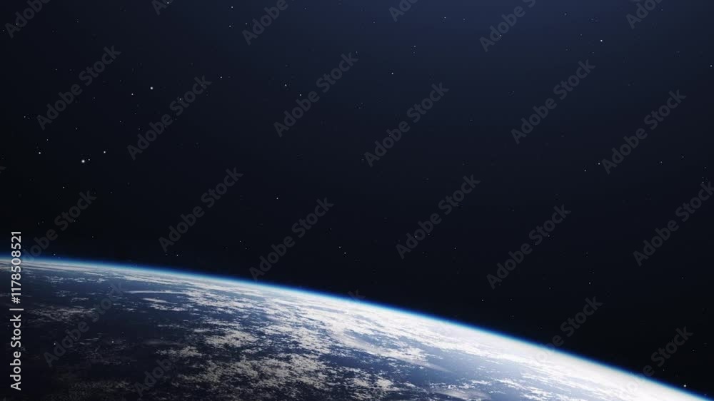 planet and space animation, ultra HD