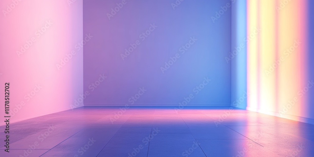 Glowing Light in an Uncluttered Space with Soft Color Gradients Glowing Light in an Uncluttered Space with Soft Color Gradients