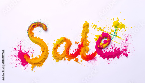 Holi concept Sale  photo