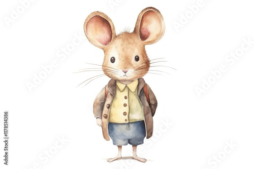 Mouse teacher animal rat cartoon. photo