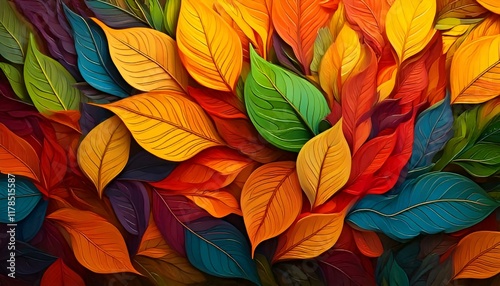 Wallpaper Mural colorful autumn background Torontodigital.ca
