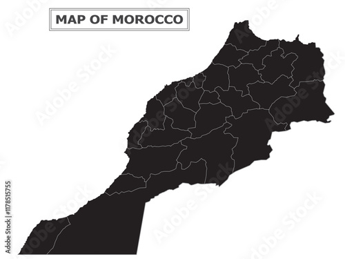 African Countries Geography Political map. Political map of country with capital, province or state capital, major cities and town.