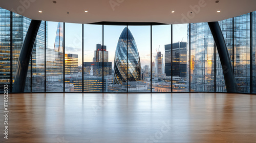 stunning view of London skyline featuring modern architecture and glass buildings
