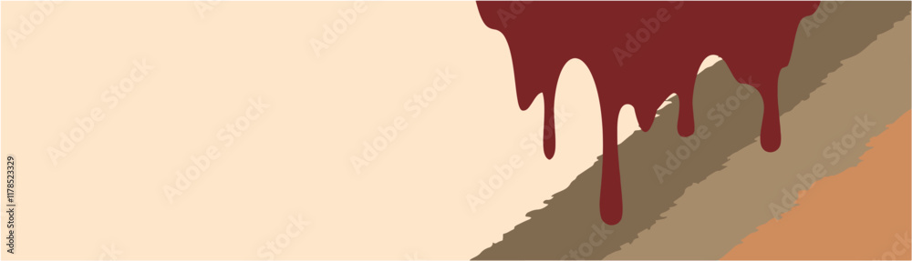 Chocolate melting background poster, banner, sticker or flyer. Abstract blank to add text vector format. Copy space EPS 10. Chocolate melting background poster, banner, sticker or flyer. Abstract blank to add text vector format. Copy space EPS 10.