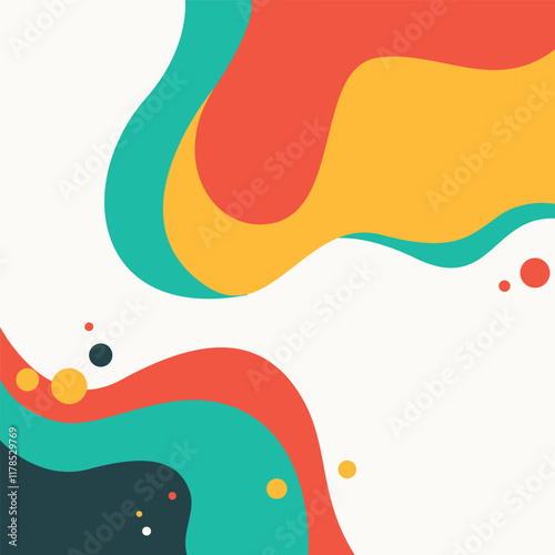 Colorful Abstract Water Fluid Liquid Wave Wavy Flowing on White Background photo