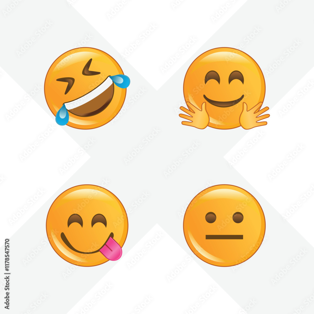 funny emoji vector funny emoji vector