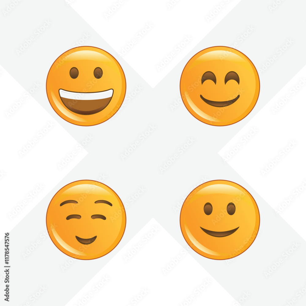 Fototapeta premium funny emoji vector