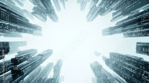 Futuristic Cityscape: A mes...