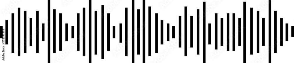 Podcast sound waves and audio soundwave of voice message record icon. Music player sound bar. Record interface. Equalizer with sound wave line used for mobile phone isolated on transparent background. Podcast sound waves and audio soundwave of voice message record icon. Music player sound bar. Record interface. Equalizer with sound wave line used for mobile phone isolated on transparent background.