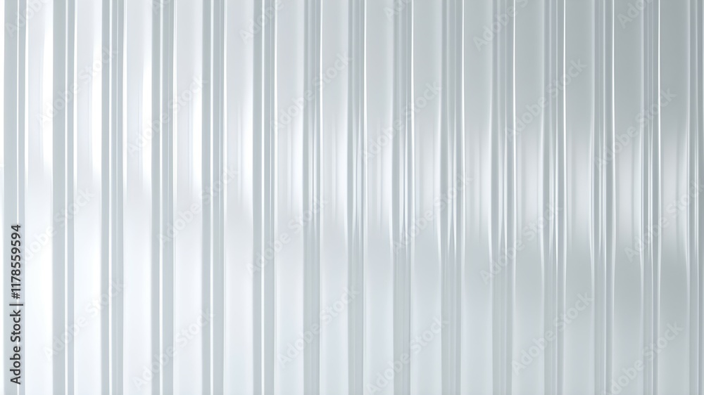 Fototapeta premium Seamless transparent corrugated ribbed glass texture. 