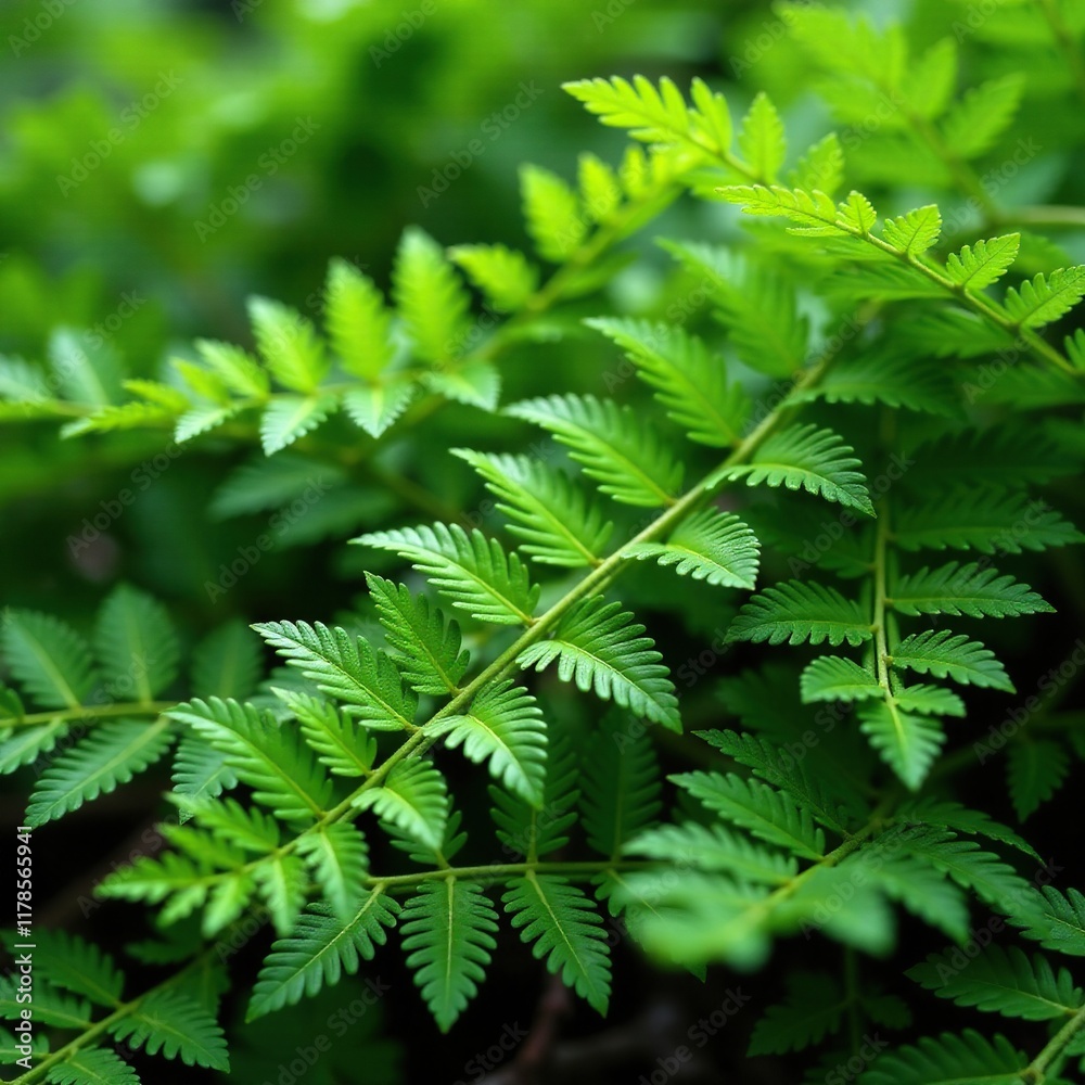 Tangle of ferns with stems and leaves tangled, forest grass, wilderness Tangle of ferns with stems and leaves tangled, forest grass, wilderness
