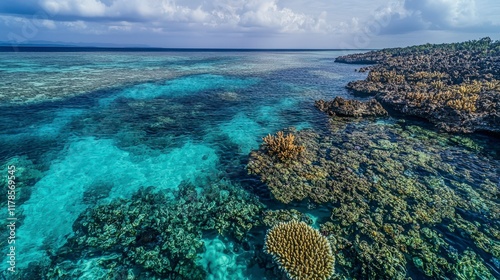Aerial view of the great barrier reef australia landscape photography coral environment ocean perspective nature's beauty