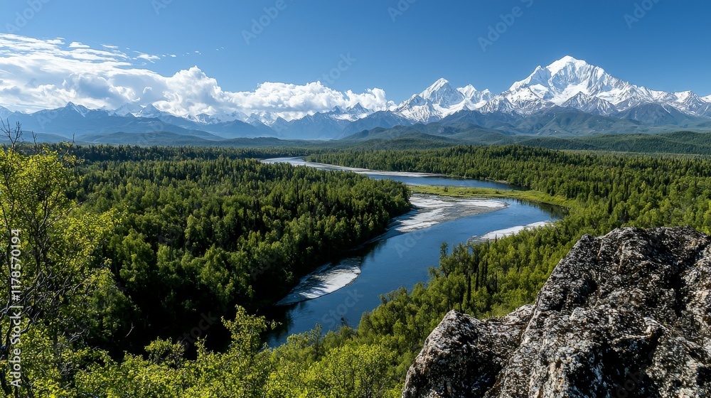 Naklejka premium Majestic altai national park landscape russia nature photography scenic mountains panoramic view breathtaking beauty