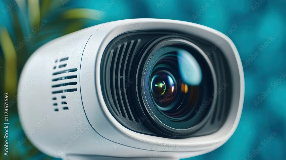 High-Resolution Webcam with Built-in Microphone - Close-up Product Shot High-Resolution Webcam with Built-in Microphone - Close-up Product Shot