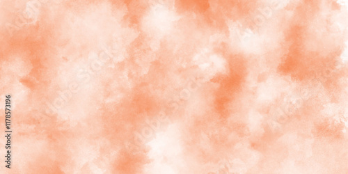 Abstract paper Background Texture Pattern with orange or brown color, Heavily Mixed Wall Art watercolor texture, Old orange or pink paper parchment banner with distressed vintage grunge texture.