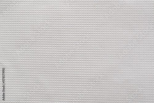 Fondo de servilleta blanca de papel con textura de cuadricula