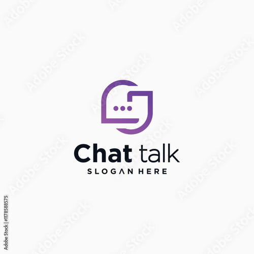 J letter speech bubble icon, chat logo vector illustration logo ,chat app vector communication logo 