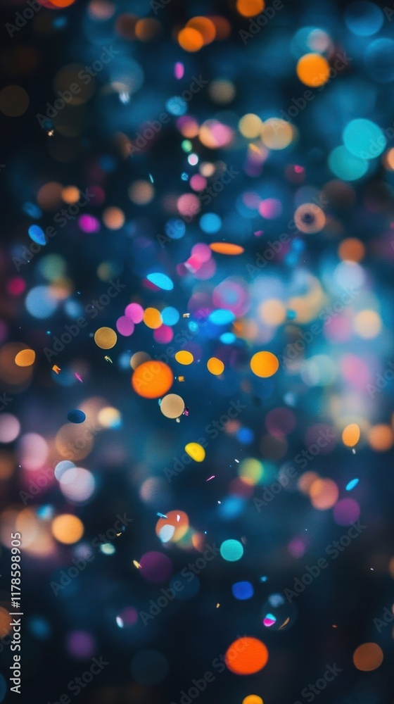 Naklejka premium Colorful Floating Confetti background confetti colorful.