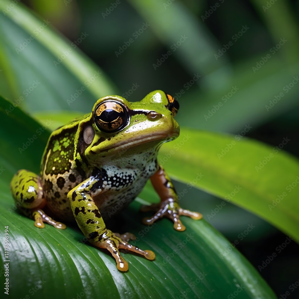 Sharp-Snouted Day Frog Thriving in the Dense Tropical Canopy Sharp-Snouted Day Frog Thriving in the Dense Tropical Canopy