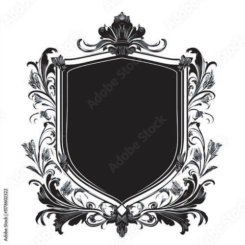 vector of a shield isolated on white