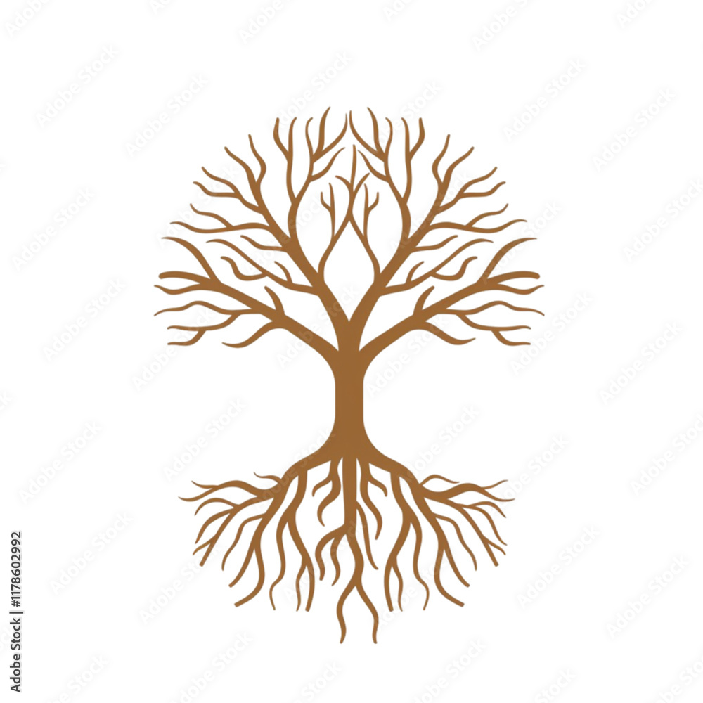 Naklejka premium Root Icon Design Isolated on Transparent Background