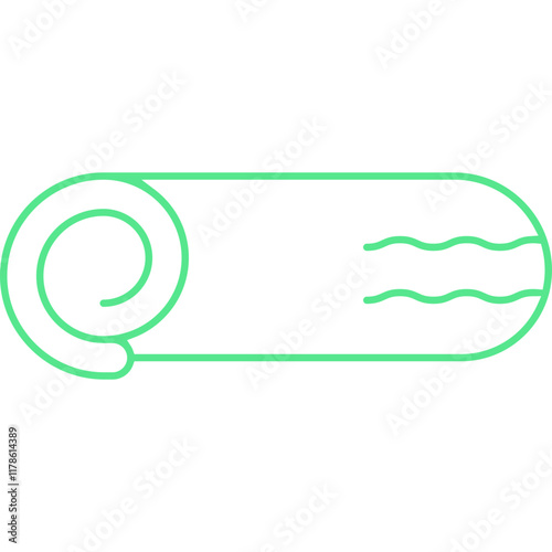 Swiss Roll icon single vector illustration