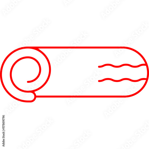 Swiss Roll icon single vector illustration