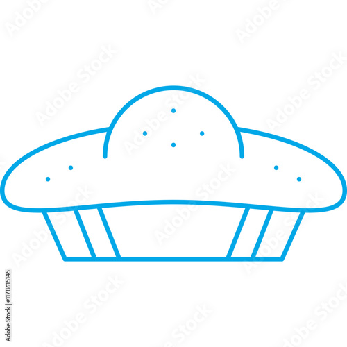 Pie icon single vector illustration