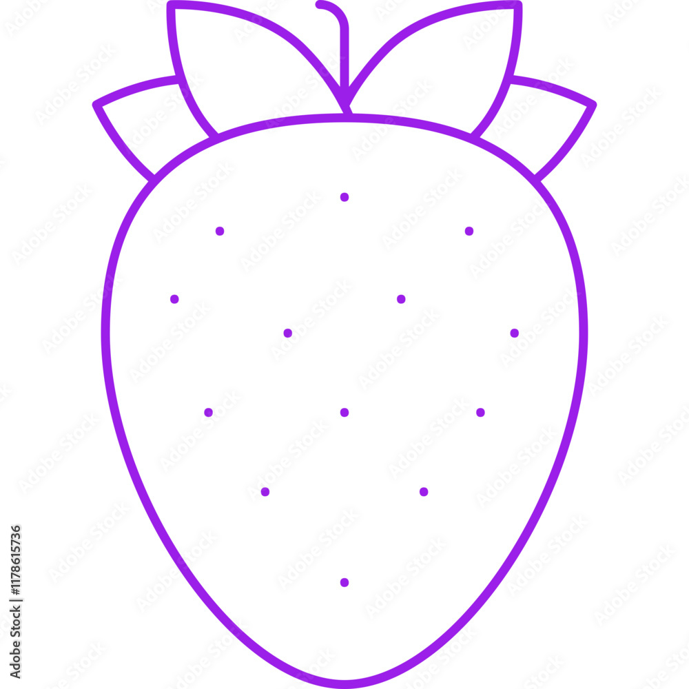Strawberry icon single vector illustration Strawberry icon single vector illustration
