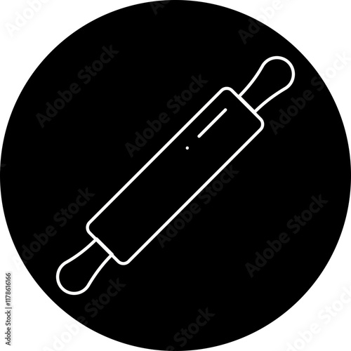 Rolling Pin icon single vector illustration