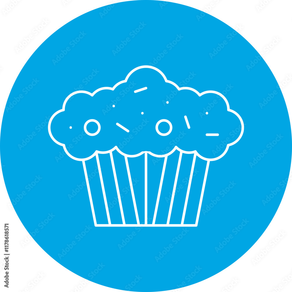 Muffin icon single vector illustration Muffin icon single vector illustration