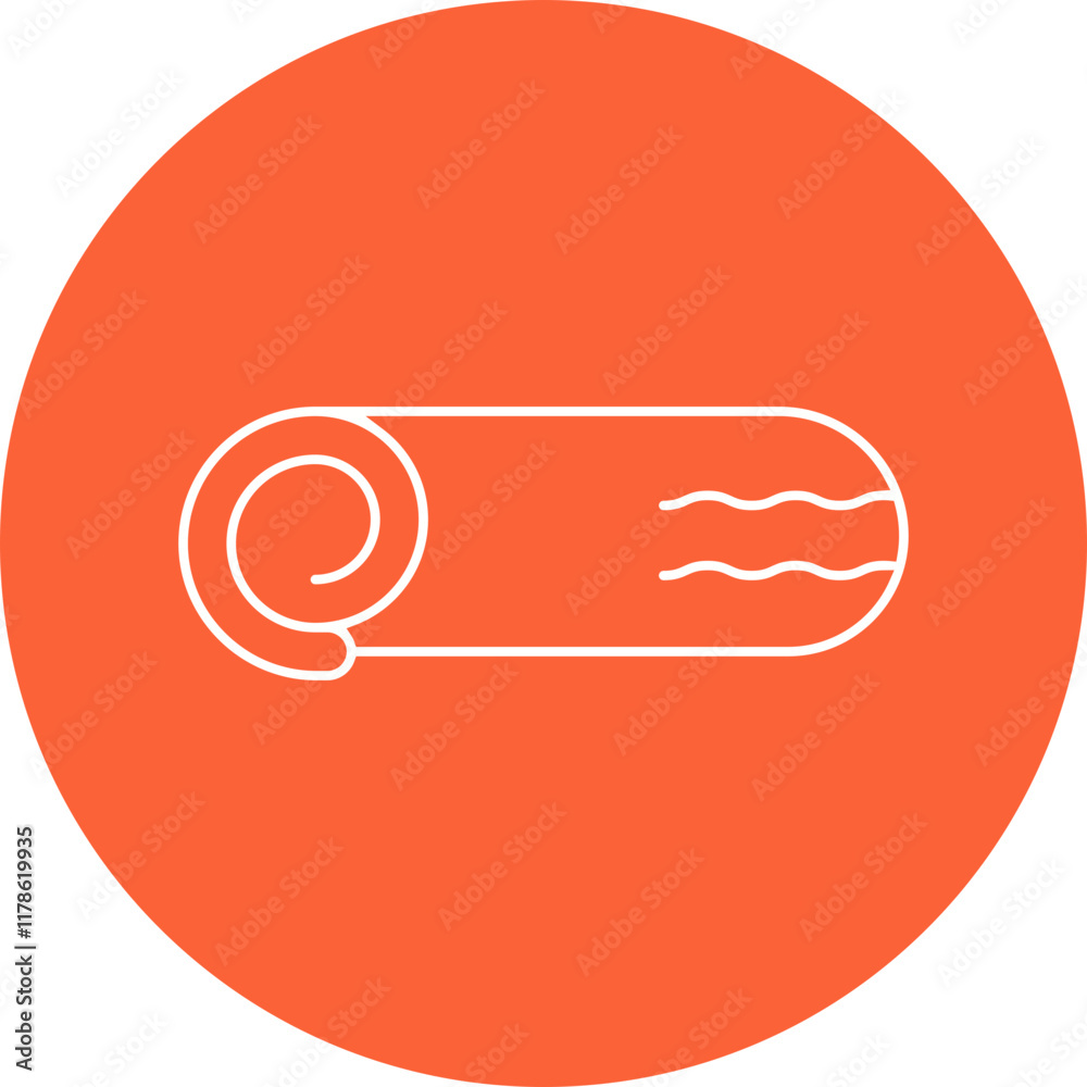 Swiss Roll icon single vector illustration Swiss Roll icon single vector illustration